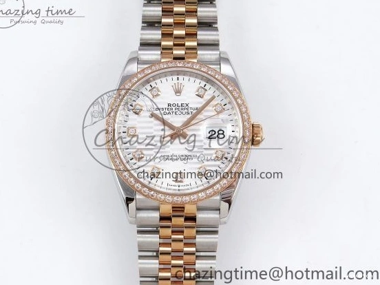 Bracelet Silver 36 Dial Best SS Edition VSF Steel 1:1 904L on 126281rbr Jubilee Textured DateJust VS3235 0216